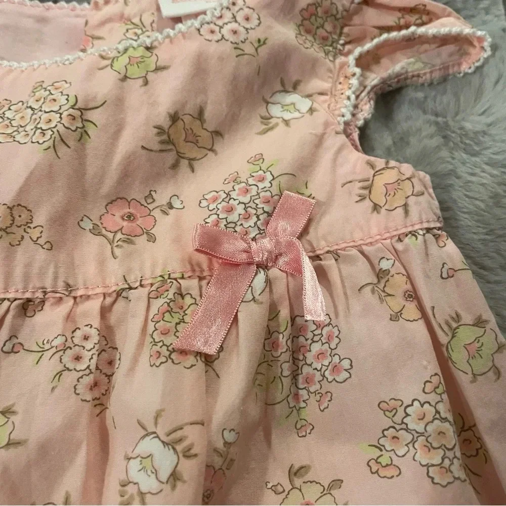 3 Months Genuine Baby by Osh Kosh Pink Floral Dress with Bloomers.
